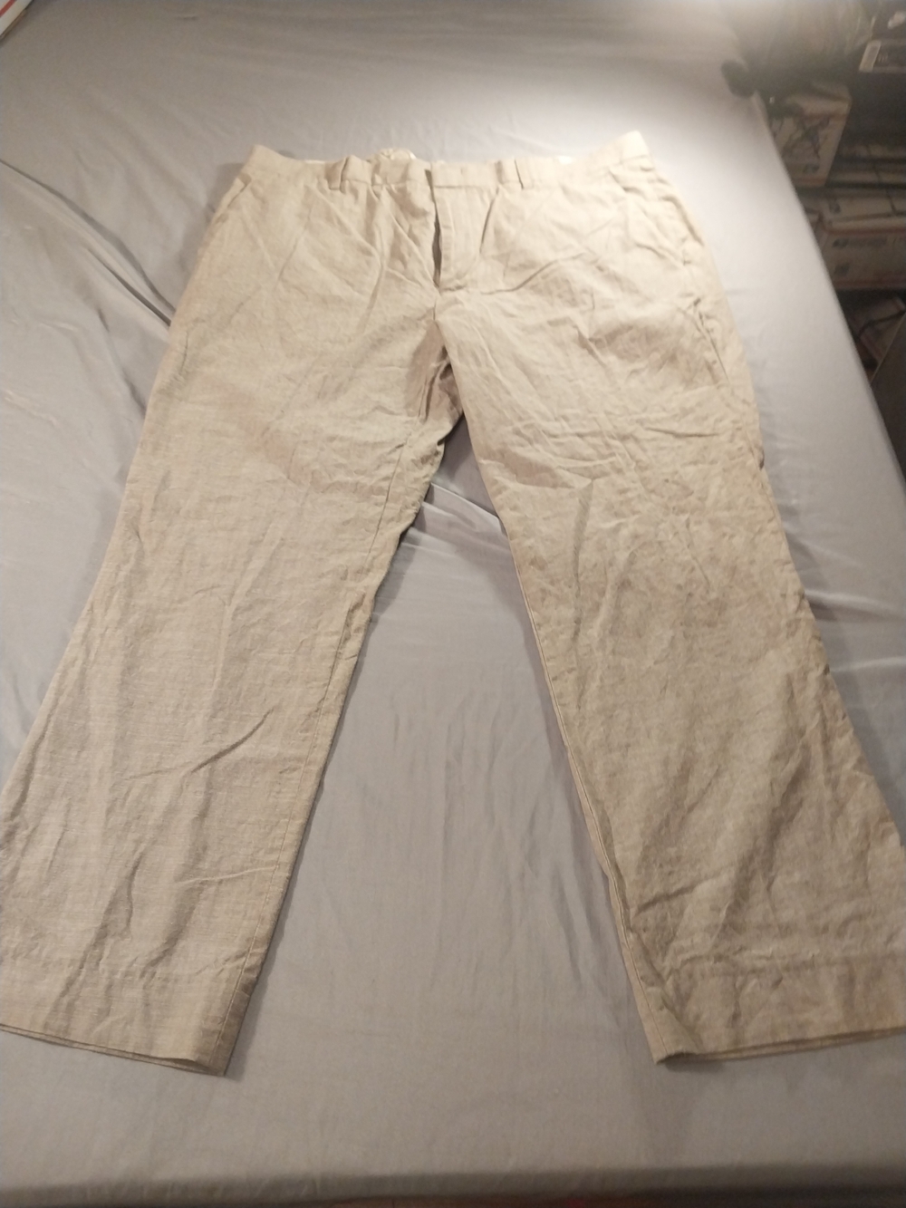 Tasso Elba Mens Cotton Trousers 36x32 #442